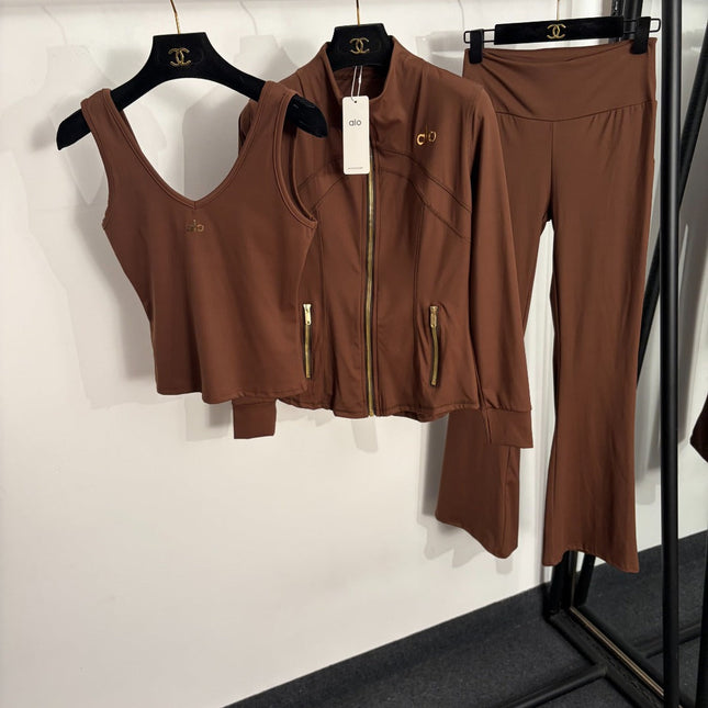 ALO 26S 3-PIECE YOGA SPORTSWEAR SET 334