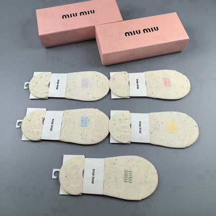 MIUMIU 26S NO-SHOW SOCKS 407196 (1 BOX)