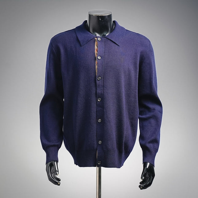 BURBERRY 26S COLLARED KNIT CARDIGAN 496