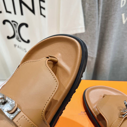 EMPIRE SANDAL CARAMEL CALFSKIN