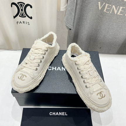 CC SNEAKER WHITE DENIM FABRIC
