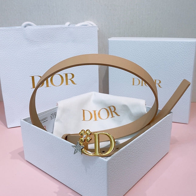 DIOR 26S BELT 20 MM IN BEIGE CALFSKIN 635753