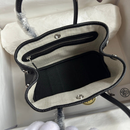 HM 25S GARDEN PARTY 23 CM IN BLACK TOGO