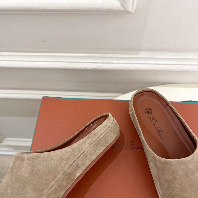 LP 25S MULES IN MOCHA BROWN SUEDE