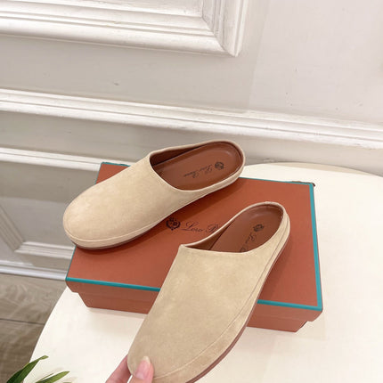 LP 25S MULES IN WARM BEIGE SUEDE