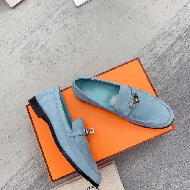 Destin Loafer Suede Light Blue