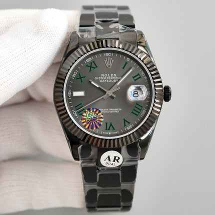 DATEJUST 41MM CUSTOM BLACK PVD WIMBLEDON DIAL