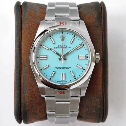 OYSTER PERPETUAL 41 STAINLESS STEEL SKY BLUE DIAL