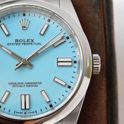 OYSTER PERPETUAL 41 STAINLESS STEEL SKY BLUE DIAL